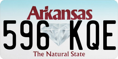 AR license plate 596KQE