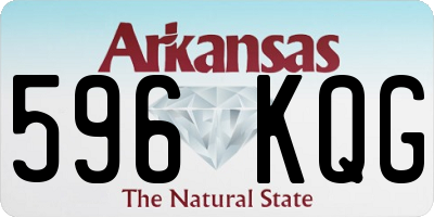 AR license plate 596KQG