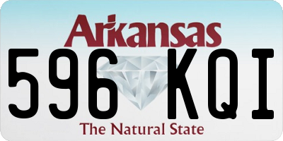 AR license plate 596KQI
