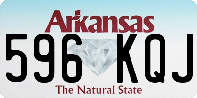 AR license plate 596KQJ