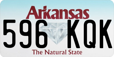 AR license plate 596KQK