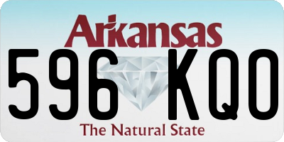 AR license plate 596KQO