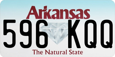 AR license plate 596KQQ