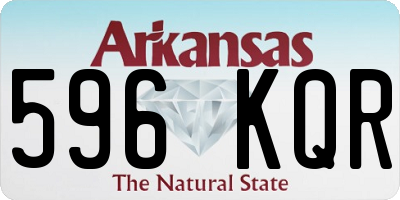 AR license plate 596KQR