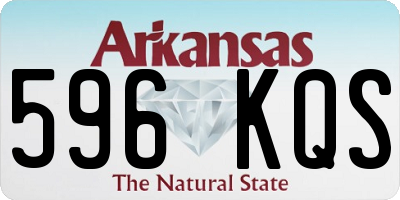 AR license plate 596KQS