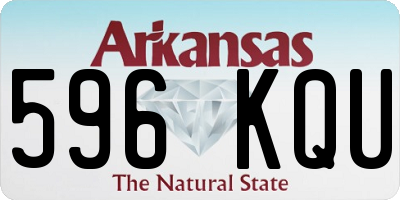 AR license plate 596KQU