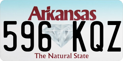 AR license plate 596KQZ