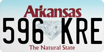 AR license plate 596KRE