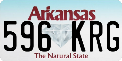 AR license plate 596KRG