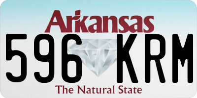 AR license plate 596KRM