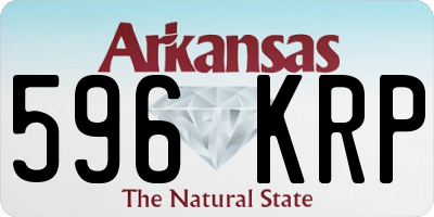AR license plate 596KRP