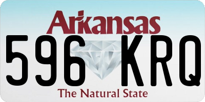 AR license plate 596KRQ