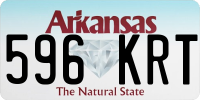 AR license plate 596KRT