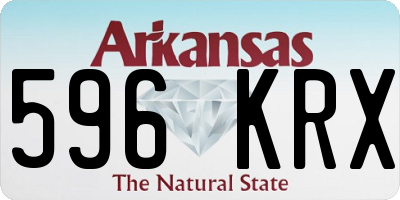 AR license plate 596KRX
