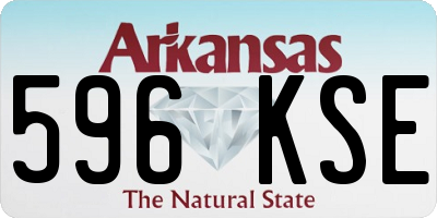 AR license plate 596KSE