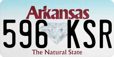 AR license plate 596KSR