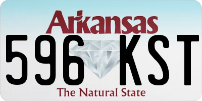 AR license plate 596KST