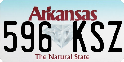 AR license plate 596KSZ