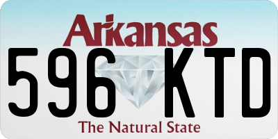 AR license plate 596KTD