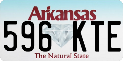 AR license plate 596KTE