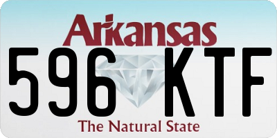 AR license plate 596KTF