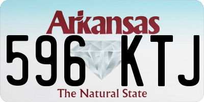AR license plate 596KTJ