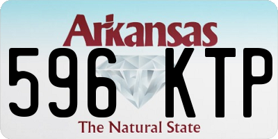 AR license plate 596KTP