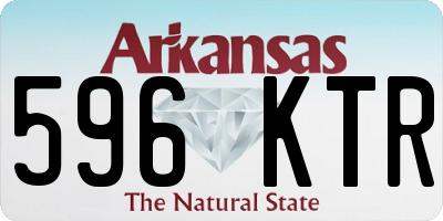 AR license plate 596KTR