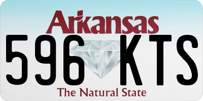AR license plate 596KTS