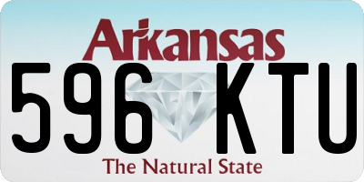 AR license plate 596KTU