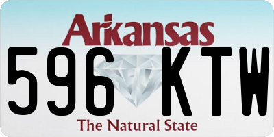 AR license plate 596KTW