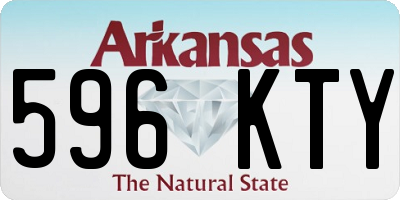 AR license plate 596KTY