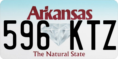 AR license plate 596KTZ