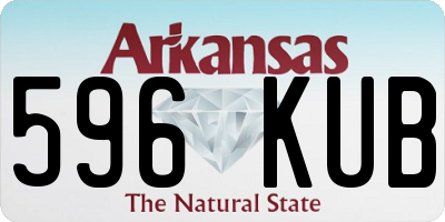 AR license plate 596KUB