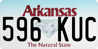 AR license plate 596KUC
