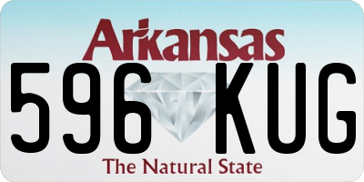 AR license plate 596KUG