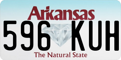 AR license plate 596KUH