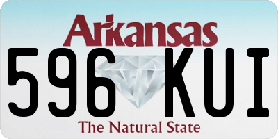 AR license plate 596KUI