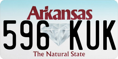 AR license plate 596KUK