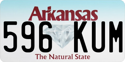 AR license plate 596KUM