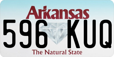 AR license plate 596KUQ