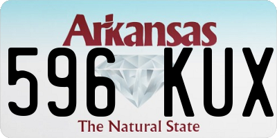 AR license plate 596KUX