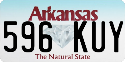AR license plate 596KUY