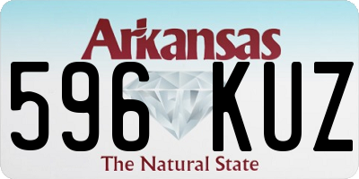 AR license plate 596KUZ