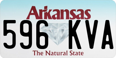 AR license plate 596KVA