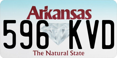 AR license plate 596KVD