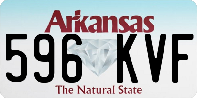 AR license plate 596KVF