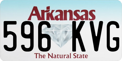 AR license plate 596KVG