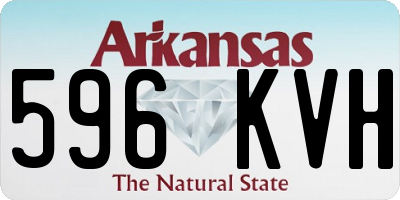 AR license plate 596KVH