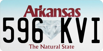 AR license plate 596KVI